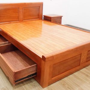 Giường ngủ gỗ xoan đào GX06