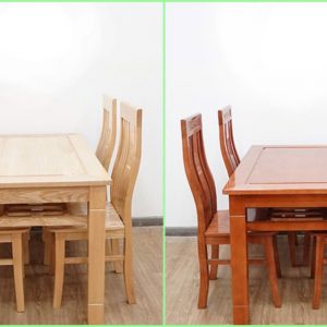 Bàn ăn gỗ sồi nga BA003