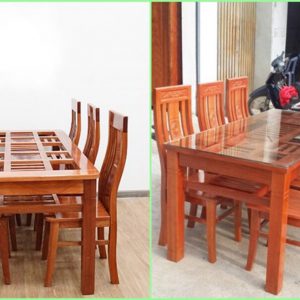 Bàn ăn gỗ xoan đào BA007