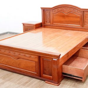 Giường ngủ gỗ xoan đào GX05