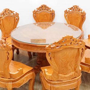 Bàn ăn gỗ gõ đỏ BA029