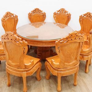 Bàn ăn gỗ gõ đỏ BA029