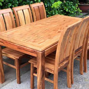 Bàn ăn gỗ hương xám BA037