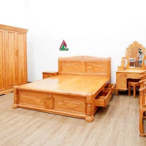 Combo phòng ngủ gỗ gõ đỏ C76