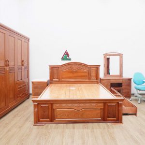 Combo phòng ngủ gỗ xoan đào C05
