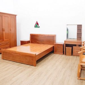 Combo phòng ngủ gỗ xoan đào C27