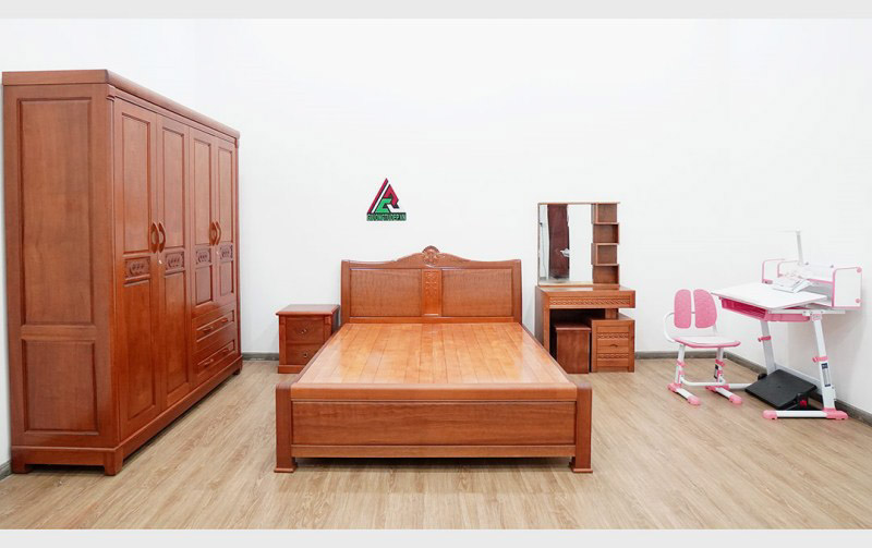 combo-phong-ngu-go-xoan-dao-cb54-01 Combo phòng ngủ xoan đào mã số CB54