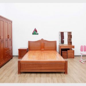 Combo phòng ngủ gỗ xoan đào C54