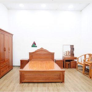 Combo phòng ngủ gỗ xoan đào C60