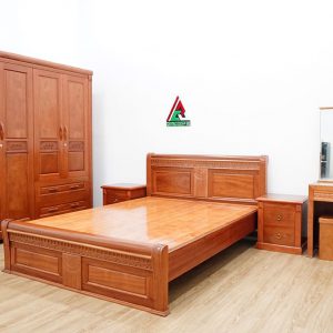 Combo phòng ngủ gỗ xoan đào C04