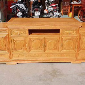 Kệ tivi gỗ gõ đỏ TV15