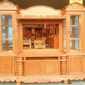 Kệ tivi gỗ gõ đỏ TV18