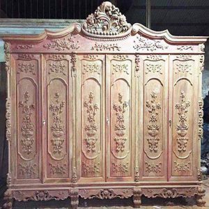 Tủ quần áo gỗ gõ đỏ TĐ47